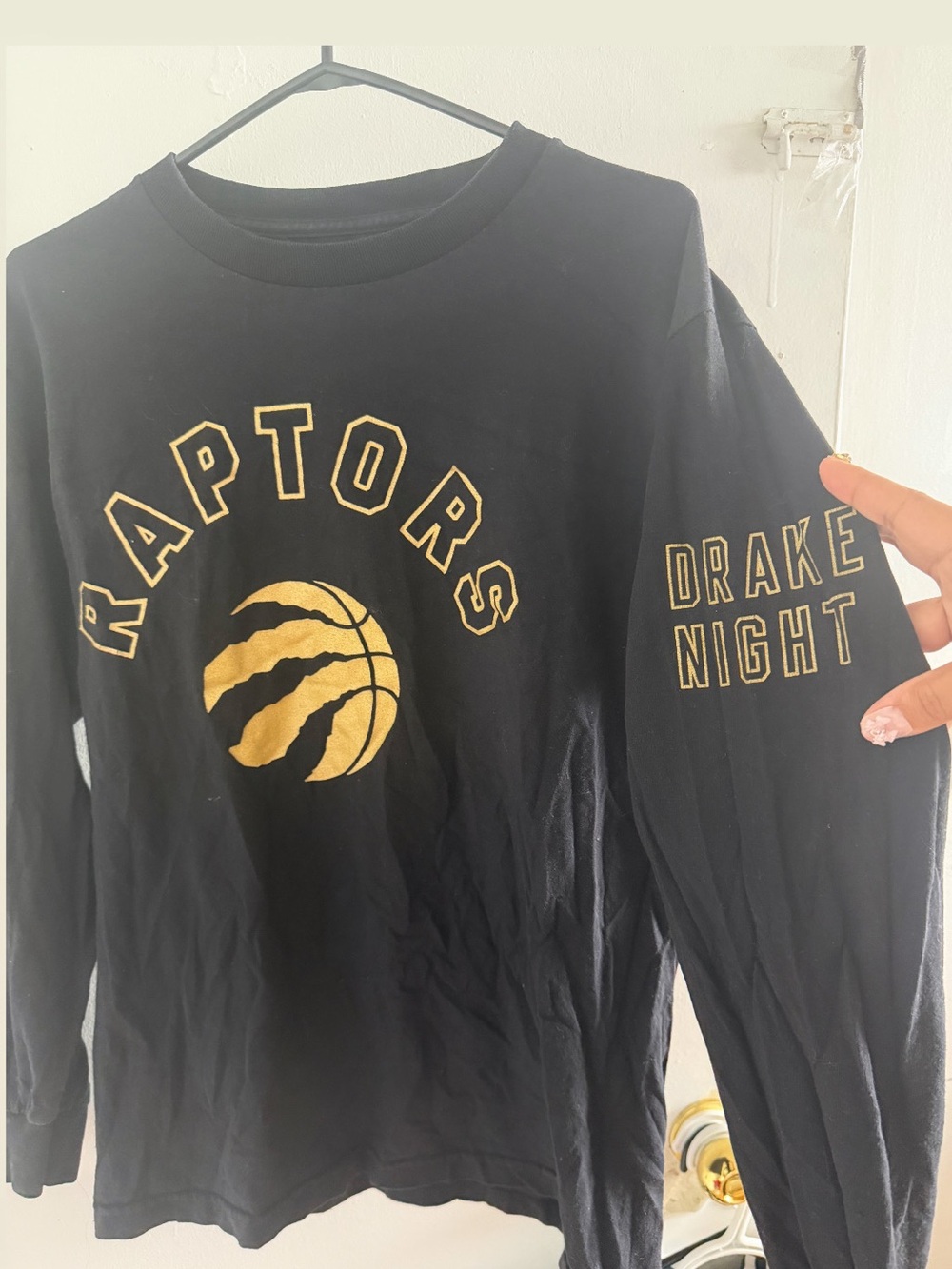 OVO Black & Gold Raptors "Drake Night" Long-Sleeve Tee